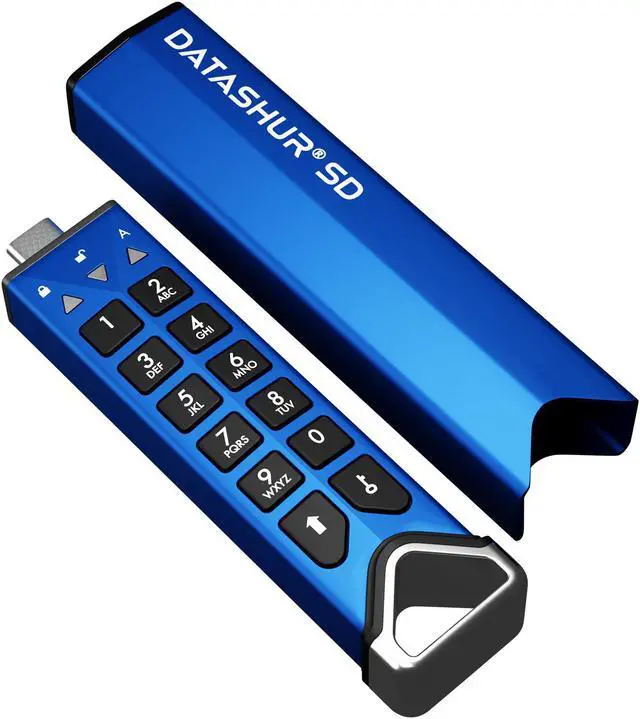 Alt view image 3 of 9 - iStorage datAshur SD, hardware encrypted USB type-C flash drive, designed to incorporate removable iStorage microSD Cards (sold separately), password protected, FIPS compliant (IS-FL-DSD-256-SP)