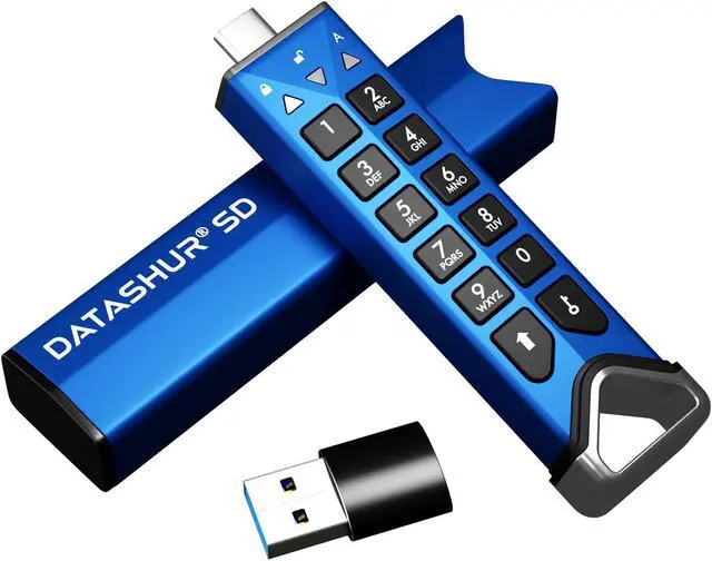 Alt view image 6 of 9 - iStorage datAshur SD, hardware encrypted USB type-C flash drive, designed to incorporate removable iStorage microSD Cards (sold separately), password protected, FIPS compliant (IS-FL-DSD-256-SP)