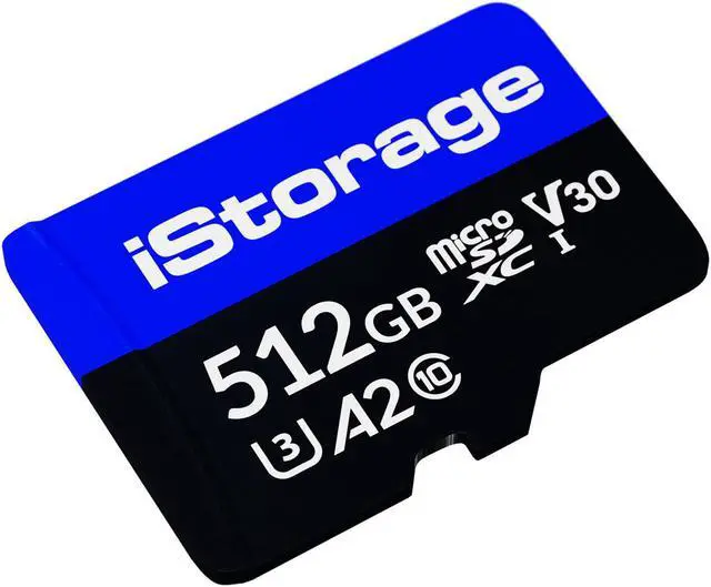 Main image of iStorage microSD Card 512GB. Encrypt data stored on iStorage microSD Cards using datAshur SD USB flash drive. Compatible with datAshur SD drives only (drives sold separately) - IS-MSD-1-512