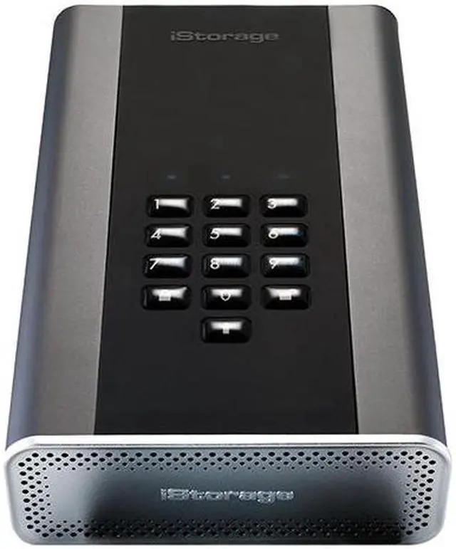 Alt view image 3 of 5 - iStorage diskAshur DT2 20TB Secure encrypted desktop hard drive - FIPS Level 3 certified, Password protected, military grade hardware encryption IS-DT2-256-20000-C-X