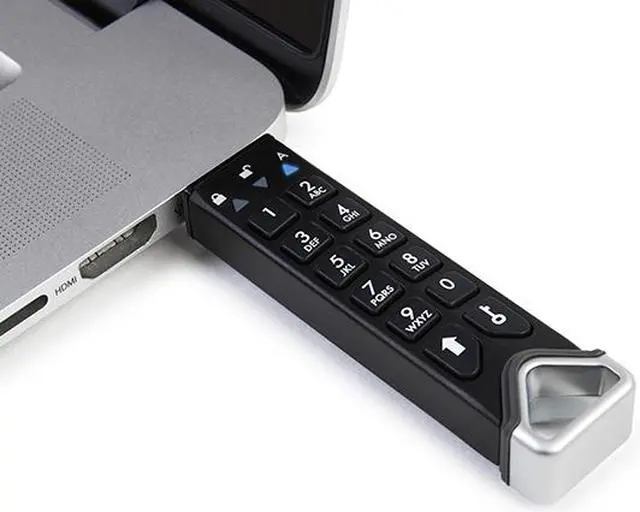 Alt view image 4 of 11 - iStorage datAshur PRO2 128GB - Secure hardware encrypted, PIN authenticated, USB flash drive - USB 3.2 (Gen1) FIPS 140-2 level 3. IS-FL-DP2-256-128