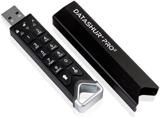 Alt view image 4 of 20 - iStorage datAshur PRO² 512GB Secure flash drive - FIPS 140-2 Level 3 Certified - Password protected, dust and water resistant, portable, military grade hardware encryption. USB 3.2 IS-FL-DP2-256-512