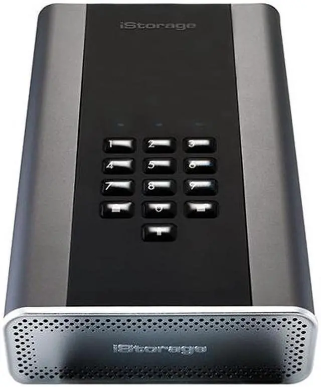 Alt view image 2 of 7 - iStorage diskAshur DT2 2TB Secure encrypted desktop hard drive - FIPS Level 2 certified, Password protected, military grade hardware encryption IS-DT2-256-2000-C-G