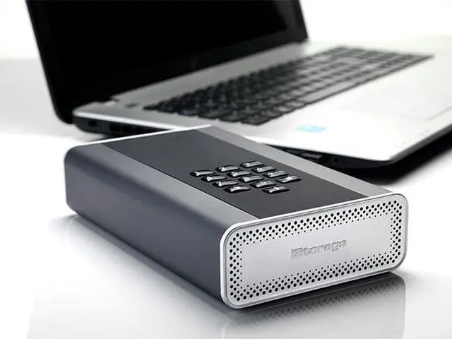 Alt view image 4 of 7 - iStorage diskAshur DT2 2TB Secure encrypted desktop hard drive - FIPS Level 2 certified, Password protected, military grade hardware encryption IS-DT2-256-2000-C-G