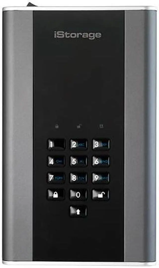 Main image of iStorage diskAshur DT2 2TB Secure encrypted desktop hard drive - FIPS Level 2 certified, Password protected, military grade hardware encryption IS-DT2-256-2000-C-G