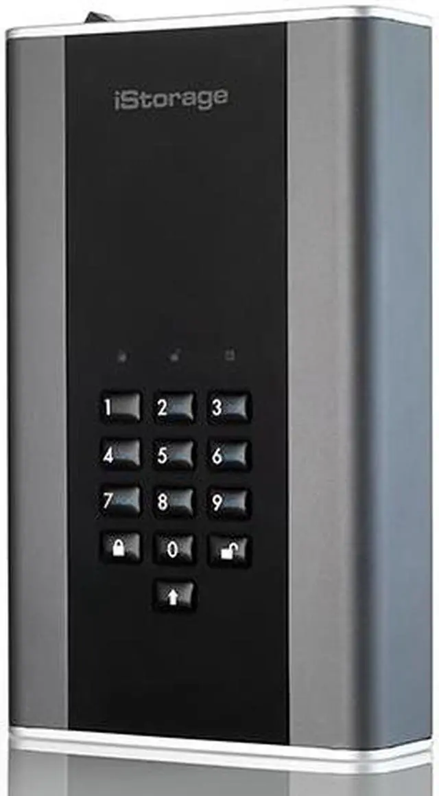 Alt view image 3 of 7 - iStorage diskAshur DT2 2TB Secure encrypted desktop hard drive - FIPS Level 2 certified, Password protected, military grade hardware encryption IS-DT2-256-2000-C-G