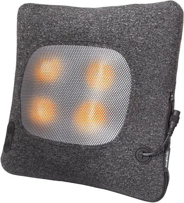 Alt view image 3 of 5 - AmaMedic AM-61 Shiatsu Massage Cushion  with Heat - relieve & relax tense muscles,