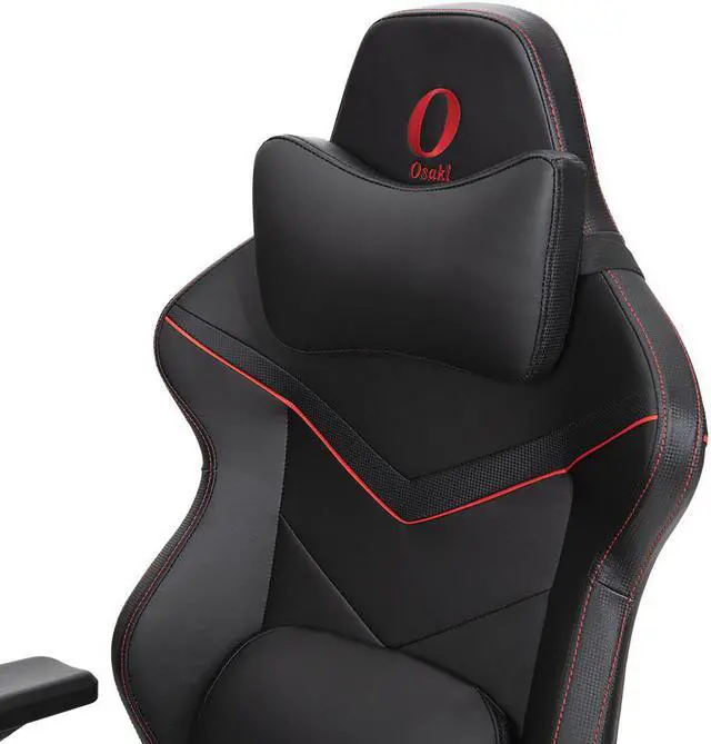 Alt view image 4 of 7 - Osaki Katana  Pro Gaming Chair w/ Shiatsu Massage & Air Cooling with Adjustable Footrest