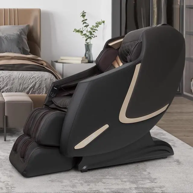Alt view image 6 of 7 - Osaki Amamedic Premium Massage Chair, SL-Track, Computerized Body Scanning, Zero Gravity Reclining, Lumbar Heat Therapy, Specialized Foot Massage, 38 Air Cell Full Body Compression Brown