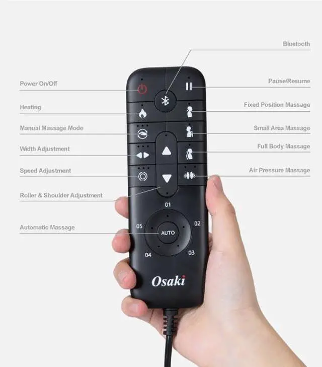 Alt view image 3 of 5 - Osaki Bliss VL Massage Chair| SL Track l Soothing Heating Therapy l Swivel Beige