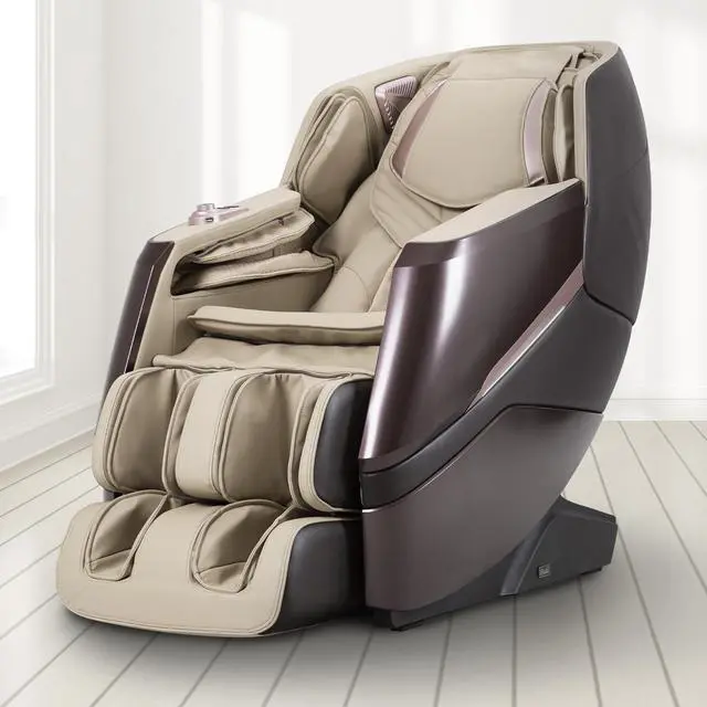 Alt view image 4 of 5 - Osaki OS-Tao 3D Massage Chair l Full Body Massage Chair l SL Track l Soothing Heating Therapy Lumbar & Calf l Zero Gravity Reclining l Space Saving Beige