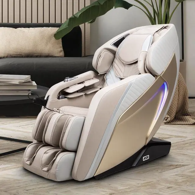 Alt view image 7 of 7 - Osaki Ador 3D Integra Massage Chair l Full Body Massage Chair l SL Track l Soothing Heating Therapy Lumbar l Zero Gravity Reclining l Space Saving Beige