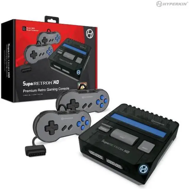 Alt view image 7 of 11 - Hyperkin SupaRetroN HD Gaming Console for Super NES/Super Famicom (Space Black)