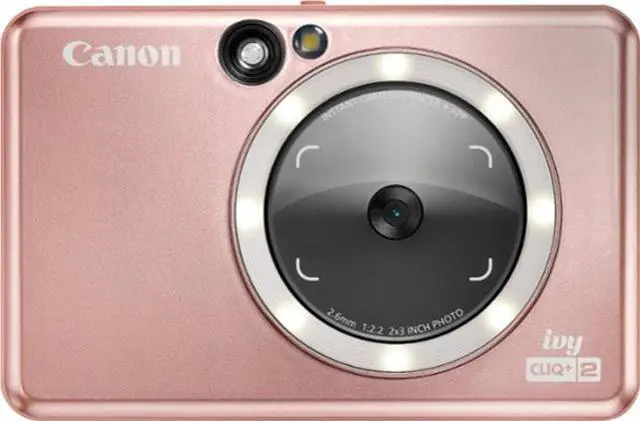 Alt view image 7 of 20 - Canon IVY CLIQ+2 8 Megapixel Instant Digital Camera Rose Gold 4519C001