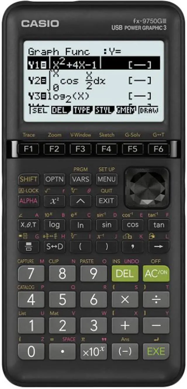 Alt view image 14 of 16 - Casio FX-9750GIII Graphing Calculator Black