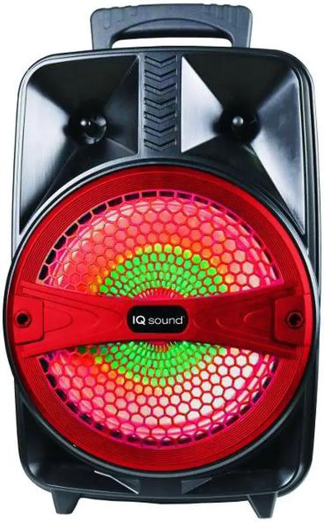 Alt view image 2 of 7 - Supersonic IQ-2078DJBT 8 Tailgate Rechargeable 1000 Watts Portable Bluetooth Speaker (Red)