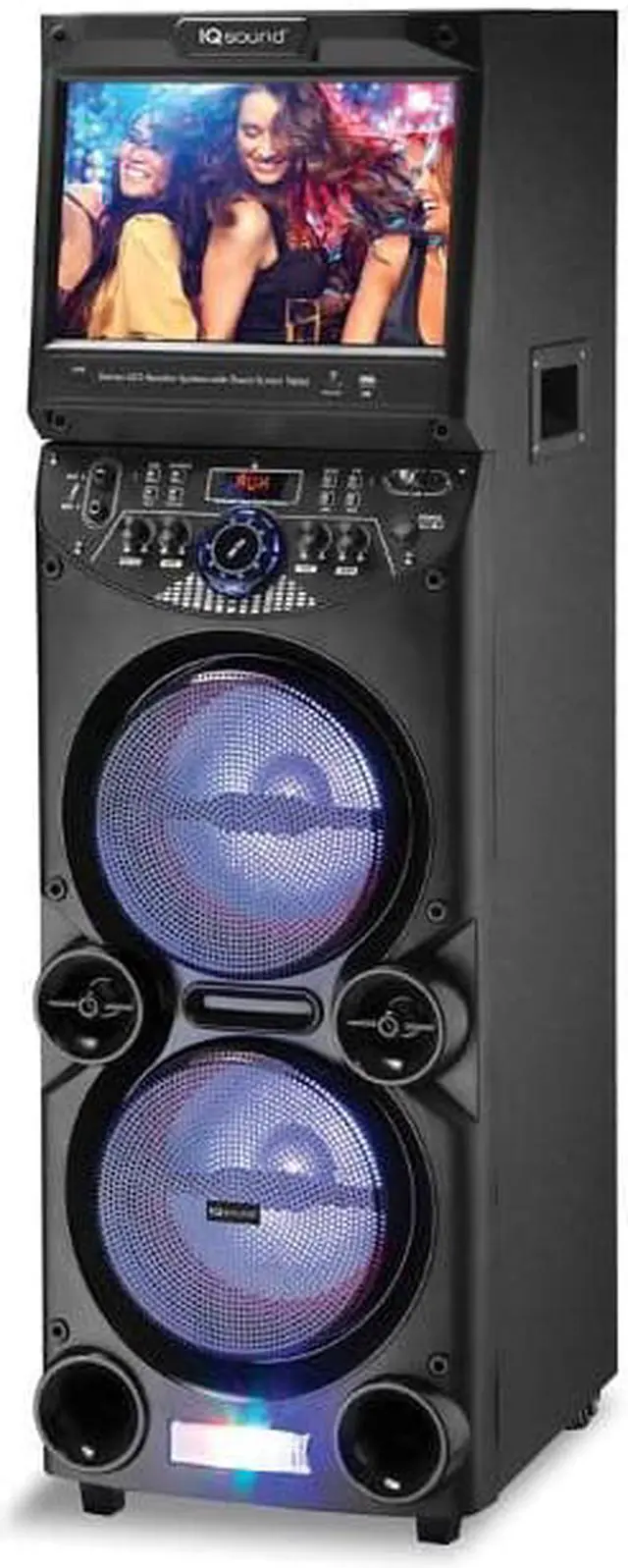 Alt view image 4 of 10 - Supersonic IQ-5910DJWK 2 x 10" WiFi Karaoke Speaker System +14" Tablet  +USB/SD/AUX +Mic and Remote Control