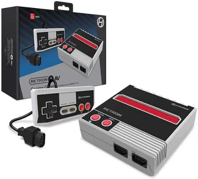 Alt view image 7 of 12 - Hyperkin M07473-GR RetroN 1 AV Gaming Console for NES, Gray