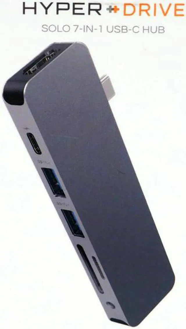 Alt view image 12 of 12 - Sanho Hyperdrive Solo 7-in-1 USB-C Hub for MacBook PC & Devices, Gray #SAGN21DG