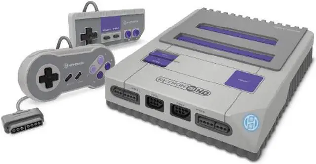 Alt view image 18 of 20 - Hyperkin RetroN 2 HD Gaming Console for Nintendo NES / SNES / Super Famicom - Gray