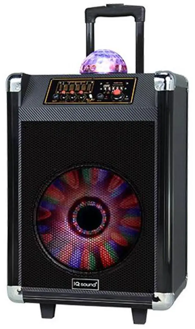 Alt view image 8 of 8 - Supersonic - IQ-3612DJBTBLK - Supersonic Speaker System - 30 W RMS - Wireless Speaker(s) - Portable - Battery