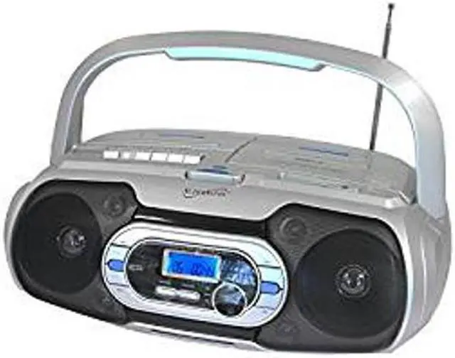 Alt view image 8 of 15 - Supersonic SC-729BT  Bluetooth Compatible Portable MP3/CD Cassette FM Radio Boombox