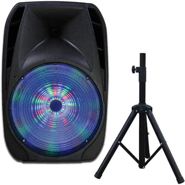 Alt view image 12 of 19 - Supersonic IQ-4415DJBT 15" Portable Bluetooth DJ Speaker with Stand