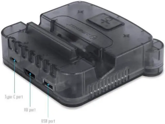 Alt view image 10 of 12 - Hyperkin RetroN S64 Console Dock for Switch (Smoke Gray) - Nintendo Switch