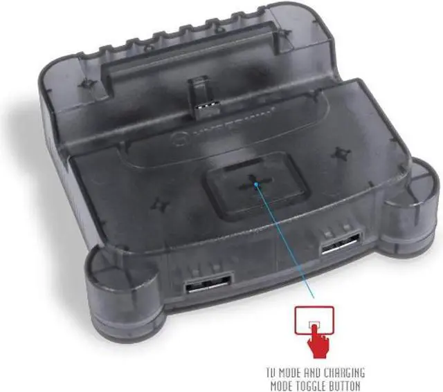 Alt view image 11 of 12 - Hyperkin RetroN S64 Console Dock for Switch (Smoke Gray) - Nintendo Switch