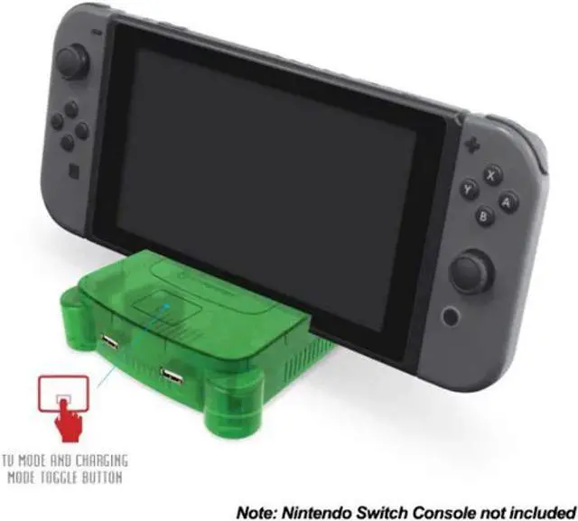 Alt view image 13 of 14 - Hyperkin RetroN S64 Console Dock for Switch (Lime Green) Nintendo Switch