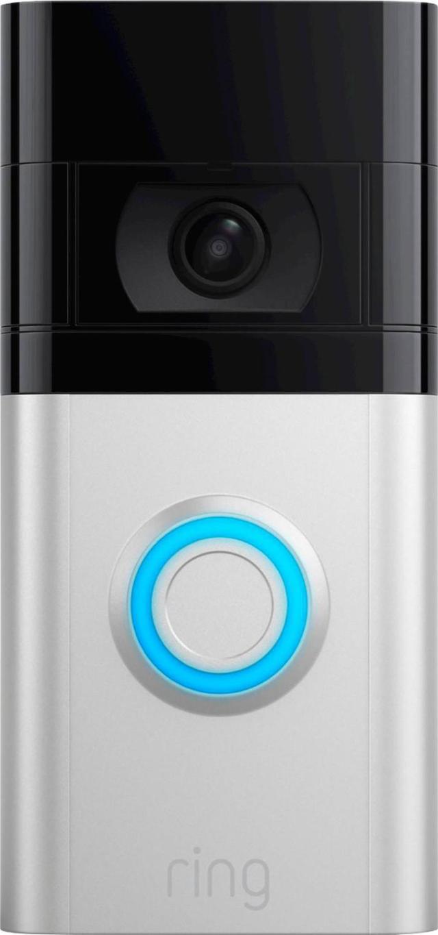 Alt view image 9 of 20 - Ring 53-026135 1080p Video Doorbell 4 - Cloud Storage - Water Resistant - Wi-Fi - 2-Way Audio - Alexa - USB - Satin Nickel