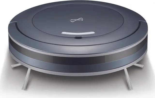 Alt view image 7 of 7 - Supersonic - SC-860SV - Gyroscope Technology Cleans Carpets & Hardwood Floors Wifi & App Control Support