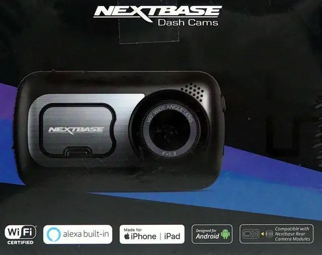 Alt view image 11 of 17 - Nextbase 522GW Series 2 Car Dash Camera -1440p/30fps HD DVR Cam Front and Rear Recording Modules 140° Wide Viewing Angle Wi-Fi & Bluetooth Alexa GPS Polarising Filter Black