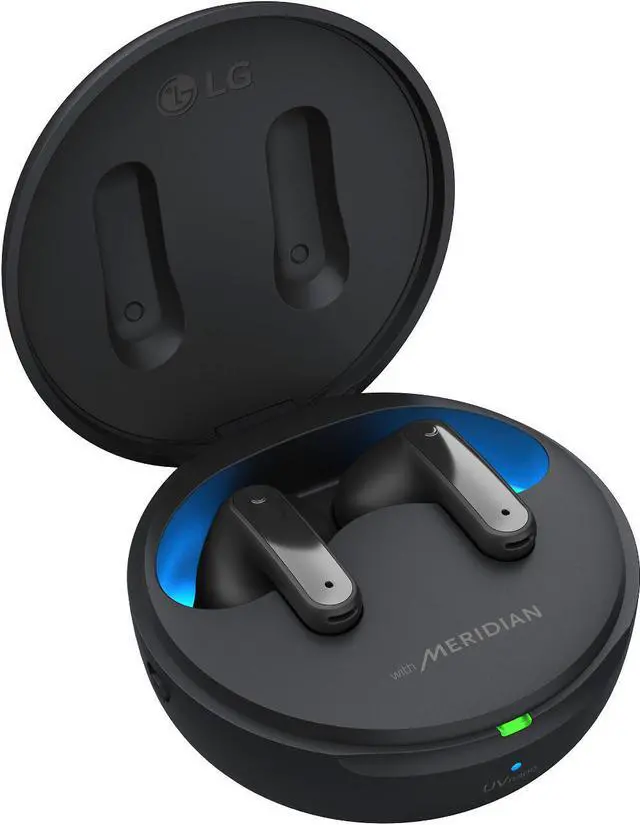 Alt view image 4 of 8 - LG TONE Free FP9 - Plug and Wireless True Wireless Bluetooth UVnano Earbuds - Black
