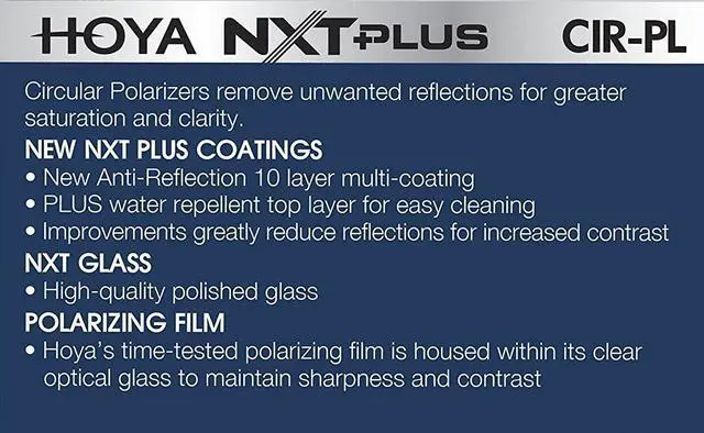 Alt view image 20 of 20 - Hoya NXT Plus 67mm 10-Layer HMC Multi-Coated Circular Polarizer Lens Filter