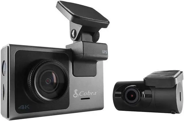 Alt view image 19 of 20 - Cobra SC 400D Dual-View Smart Dash Cam with Rear-View Accessory Cam 6412686 - Black