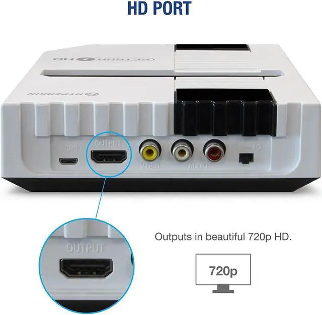 Alt view image 6 of 7 - Hyperkin RetroN 1 HD Gaming Console for NES White - Nintendo WiiGameCube - White M01888-WH