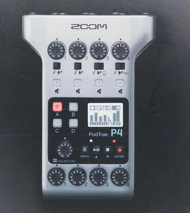 Alt view image 19 of 20 - Zoom PodTrak P4 Portable Multitrack Podcast Recorder