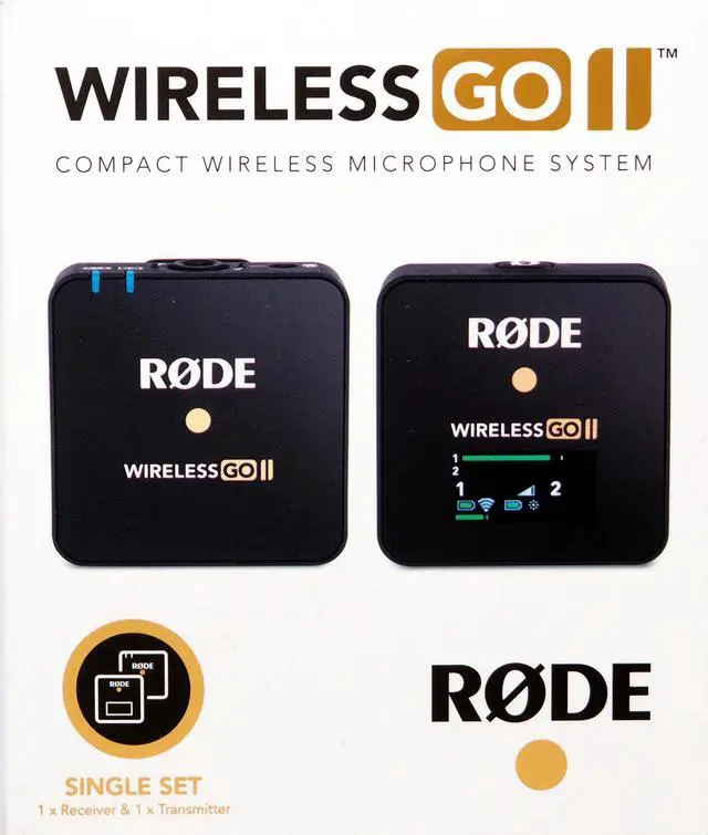 Alt view image 12 of 20 - Rode Wireless GO II Single Compact Digital Wireless Microphone System/Recorder (2.4 GHz, Black)