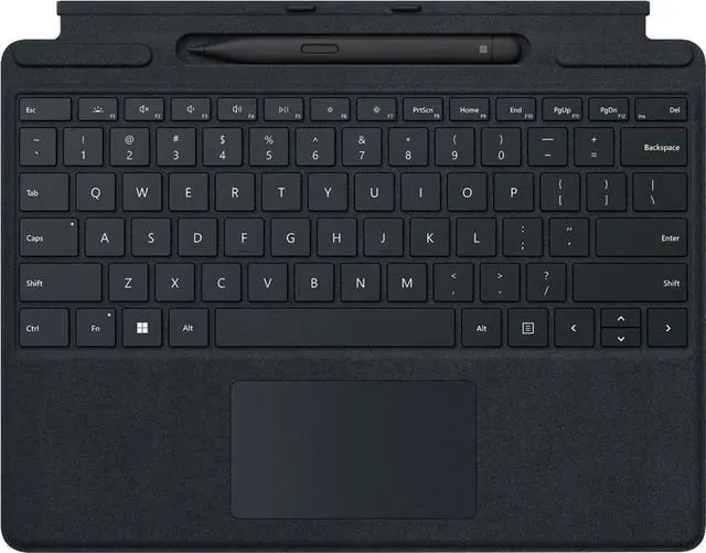 Alt view image 9 of 20 - Microsoft 8X6-00001 Surface Pro Signature Keyboard with Slim Pen 2 - Black