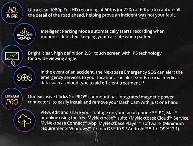 Alt view image 9 of 9 - Nextbase  NBDVR322GW322 Dash Camera