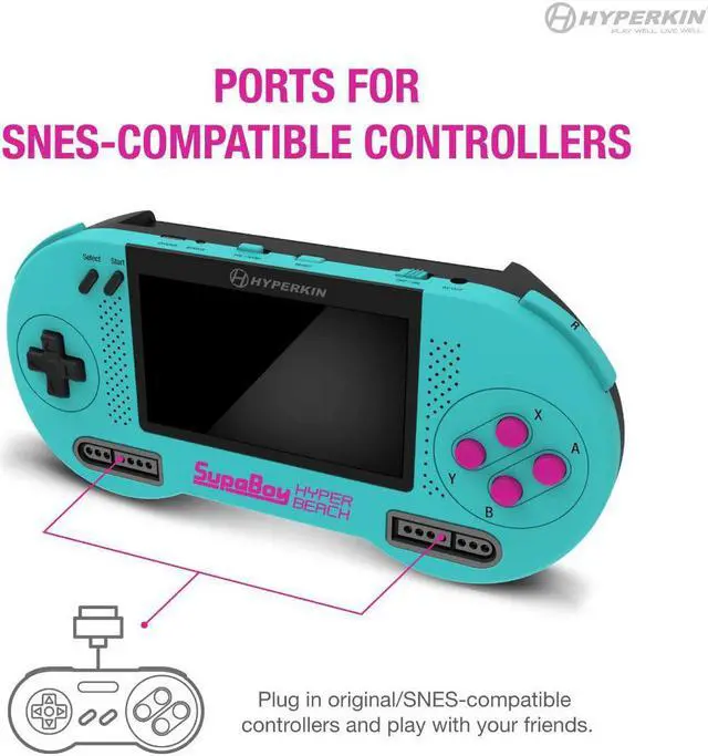 Alt view image 13 of 15 - Hyperkin SupaBoy Portable Pocket Console for Super NES / Super Famicom (Hyper Beach) M08889-HYB