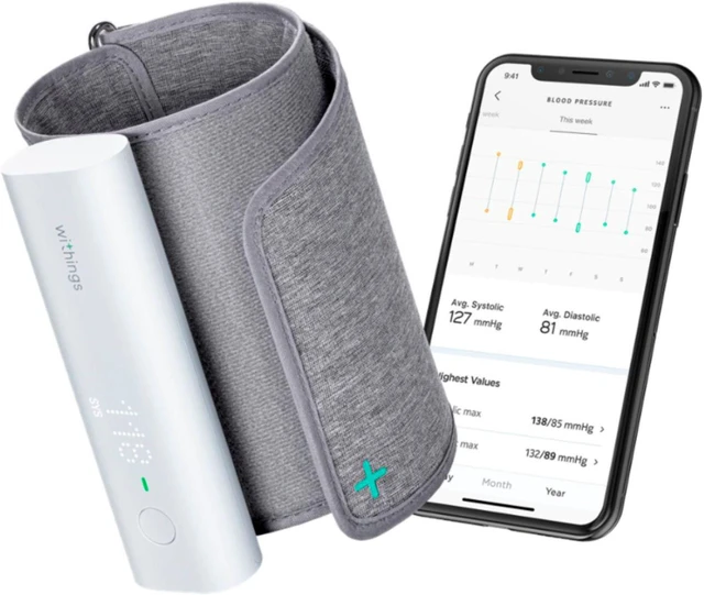 Main image of Withings BPM Connect Digital Wi-Fi Smart Blood Pressure Monitor - White/Gray WPM05-ALL-INTER