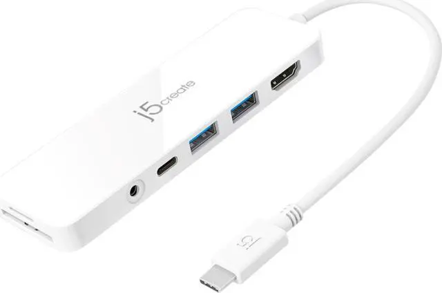 Alt view image 8 of 14 - j5create USB-C® Multi-Port Hub with Power Delivery