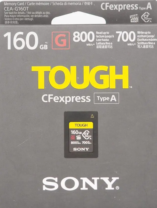 Alt view image 10 of 11 - Sony CEA-G Series CEA-G160T 160GB CFexpress Type A for a7s III Flash memory card