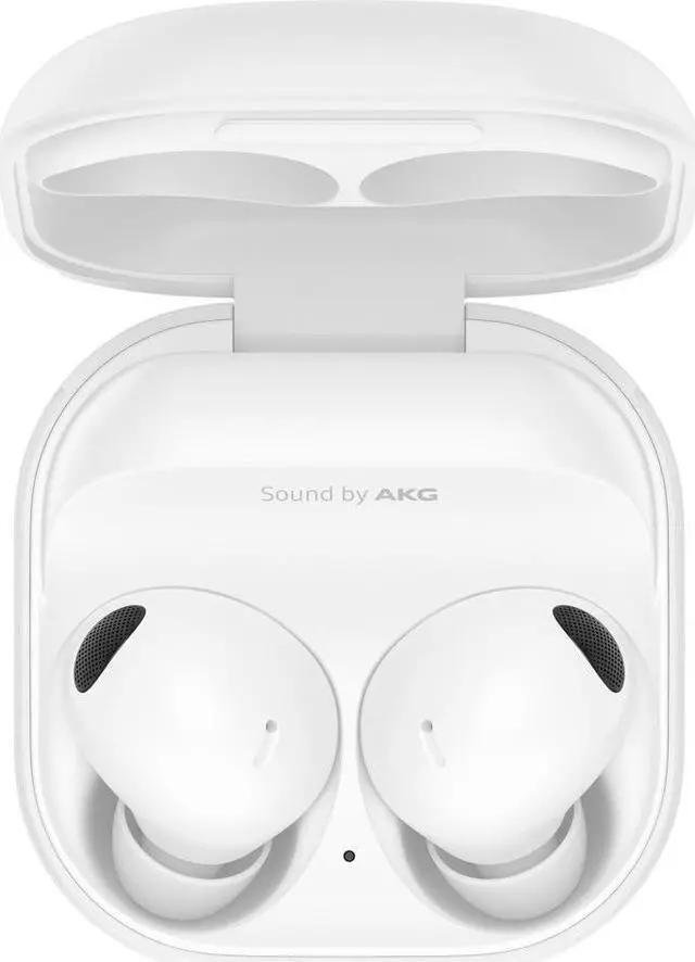 Alt view image 2 of 20 - Samsung Galaxy Buds2 Pro True Wireless Earbud Headphones  White SM-R510NZWAXAR