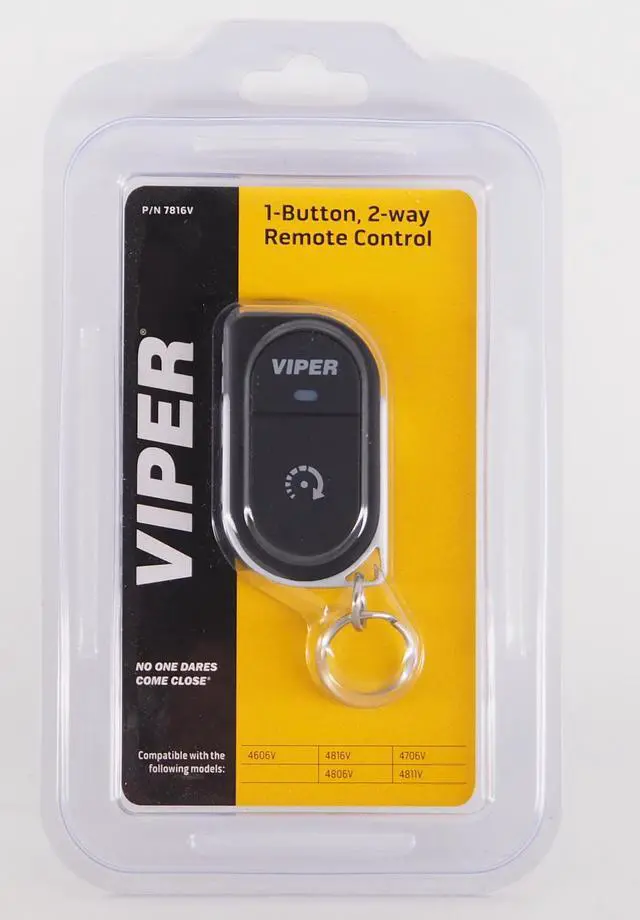 Alt view image 6 of 8 - VIPER 7816V 2 way 1 Button Remote Control Transmitter 1 mile range