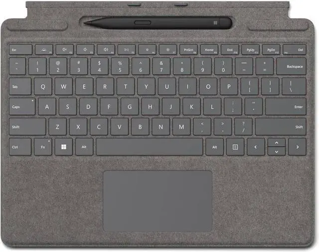 Alt view image 10 of 14 - Microsoft 8X6-00061 Surface Pro Signature Keyboard with Slim Pen 2 - Platinum