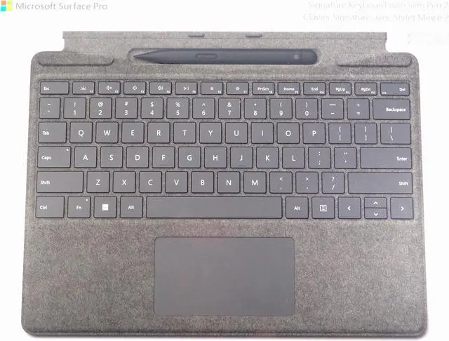 Alt view image 11 of 14 - Microsoft 8X6-00061 Surface Pro Signature Keyboard with Slim Pen 2 - Platinum