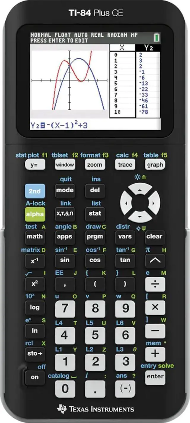Alt view image 20 of 20 - Ti84 Plus Ce Graphing Black